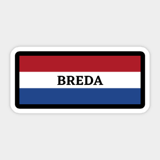 Breda City in Netherlands Flag Sticker